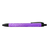 Stylo Noir Parties scintillant violet violet Ombre personnali (Haut)