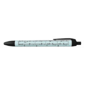 Stylo Noir Partition musicale bleue (Haut)