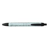 Stylo Noir Partition musicale bleue (Dos)