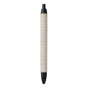 Stylo Noir Partition vintage musicien musicien