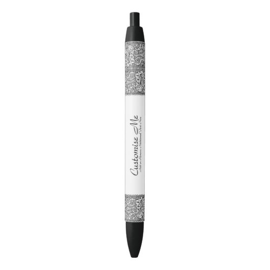Stylo Noir Passion de Paisley (devant Vertical)