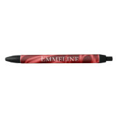 Stylo Noir Passion Rouge Romantique Faux Satin (Devant)