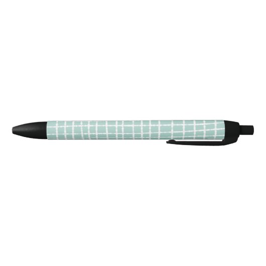 Stylo Noir Pastel Blue Check Motif lisse et élégant (Bas)