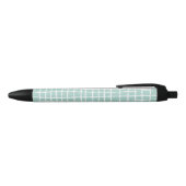 Stylo Noir Pastel Blue Check Motif lisse et élégant (Haut)