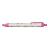 Stylo Noir Pastel Peony & Butterfly Flower Motif (Haut)