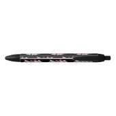 Stylo Noir Pastel Pink Skull and Crossbones (Dos)