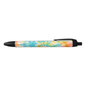Stylo Noir Pastel Rainbow Tie Dye Spiral Pattern (Haut)