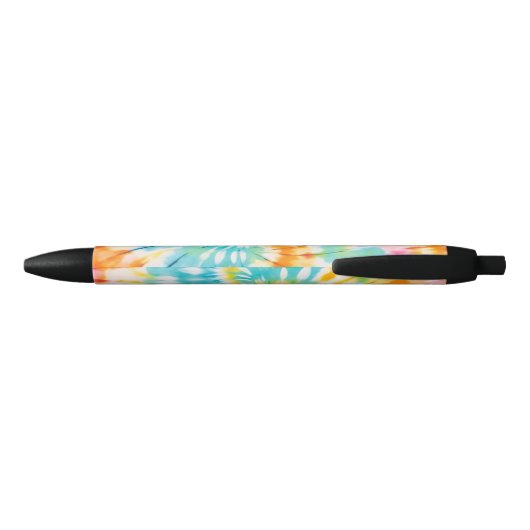 Stylo Noir Pastel Rainbow Tie Dye Spiral Pattern (Dos)