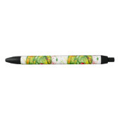 Stylo Noir pastèque Abstraite couleur vive (Devant)