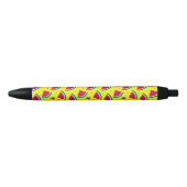 Stylo Noir Pastèque jaune (Devant)