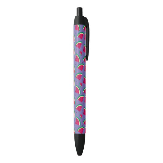 Stylo Noir Pastèque pourpre (Bas (Vertical))