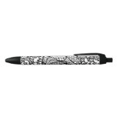 Stylo Noir Patchwork noir et blanc 04 de motif (Haut)