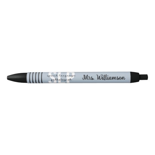 Stylo Noir Pathologiste orthophoniste sur mesure SLP (Devant)