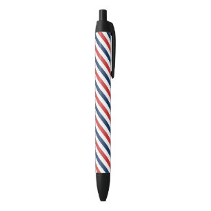 Stylo Noir Patriotique Rouge Blanc et Bleu