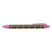 Stylo Noir Pattern de Ethnic Brooches Seamless (Haut)