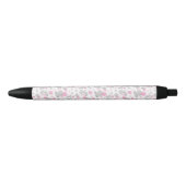 Stylo Noir Pattern of Elephants, Cute Elephants - Pink Gray (Devant)