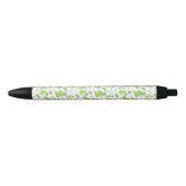 Stylo Noir Pattern of Green Elephants, Cute Elephants, stars (Devant)