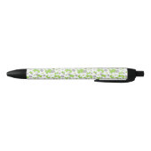 Stylo Noir Pattern of Green Elephants, Cute Elephants, stars (Bas)