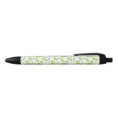 Stylo Noir Pattern of Green Elephants, Cute Elephants, stars (Haut)