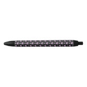 Stylo Noir Pattern of paws, Dog paws, Lilac paws, Hearts (Devant)