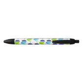 Stylo Noir Pattern of Whales, Cute Whales, Sea Animals (Dos)