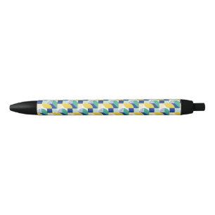 Stylo Noir Patters bleus
