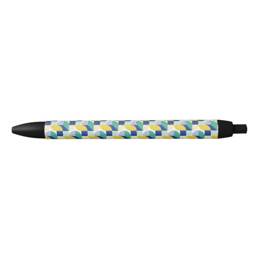 Stylo Noir Patters bleus (Devant)