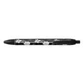 Stylo Noir Patters de Black & White Floral (Dos)