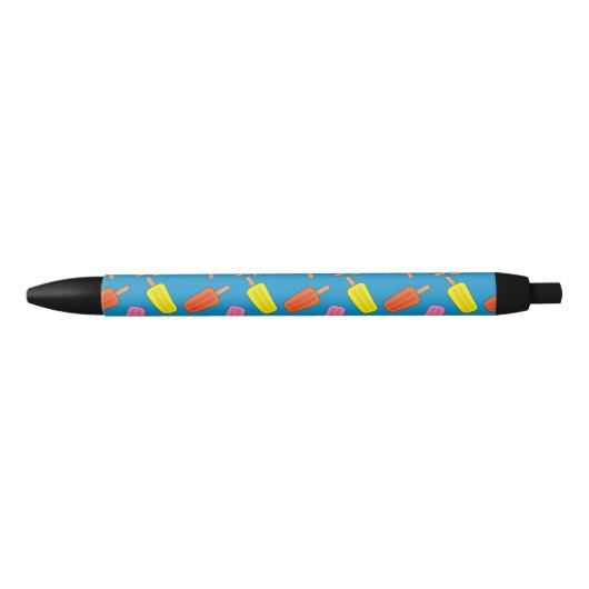 Stylo Noir Patters de Popsicles (Devant)
