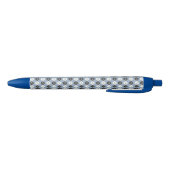 Stylo Noir Paw Print Pattern Silver Blue (Bas)