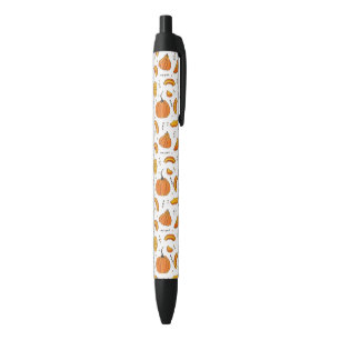 Stylo Noir Pays Rustique Automne Citrouille Automne