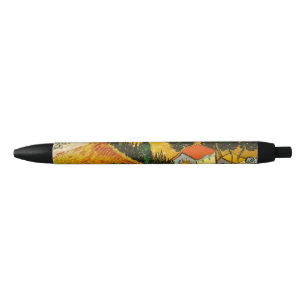 Stylo Noir Paysage avec Maison et PloughmaVincent van Gogh