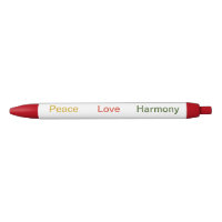 Peace Love Harmony or rouge vert