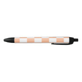 Stylo Noir Peach Fuzz À damiers En vichy Motif (Bas)