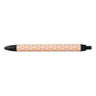 Stylo Noir Peach Polkadot