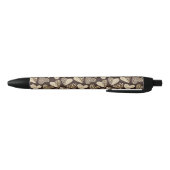 Stylo Noir Peau d'animal avec des coeurs (Bas)