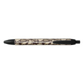 Stylo Noir Peau d'animal avec des coeurs (Dos)
