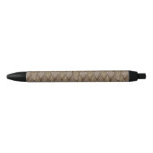 Stylo Noir Peau de serpent stylisée (Devant)