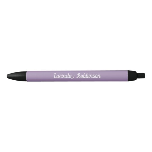 Stylo Noir Peigne | Couleur solide violet 2 personnel (Devant)