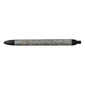 Stylo Noir Peinture Abstraite Marbrée (Devant)