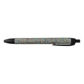 Stylo Noir Peinture Abstraite Marbrée (Bas)