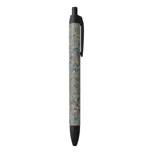 Stylo Noir Peinture Abstraite Marbrée (Bas (Vertical))