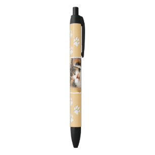 Stylo Noir Peinture de chat Calico - Cute Original Cat Art