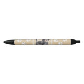 Stylo Noir Peinture de linge bluetick - mignon chien original (Devant)