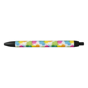 Stylo Noir Peinture design colorée