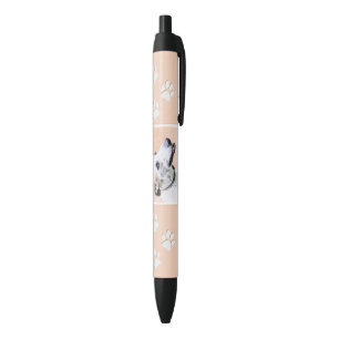 Stylo Noir Peinture Greyhound - Cute Original Chien Art