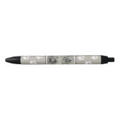 Stylo Noir Peinture Keeshond Brothers - Art Chien original (Devant)