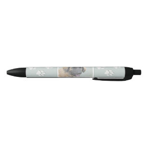 Stylo Noir Peinture Leonberger - Joli art original chien