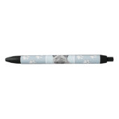 Stylo Noir Peinture norvégienne Elkhound - Art original Chien (Devant)