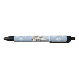 Stylo Noir Peinture Saint Bernard - Cute Original Chien Art